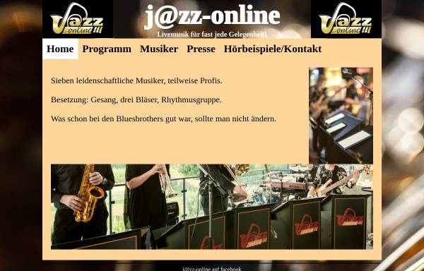 Vorschau von www.jazz-online-band.de, J@zz-Online