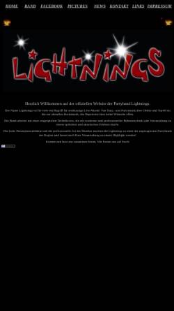 Vorschau der mobilen Webseite www.lightnings.de, Lightnings