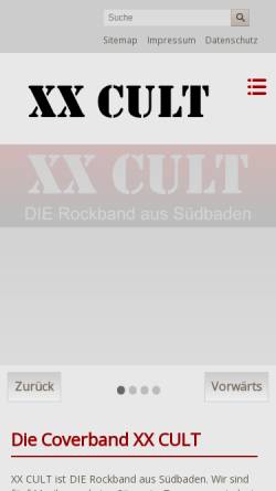 Vorschau der mobilen Webseite www.xxcult.de, XX Cult