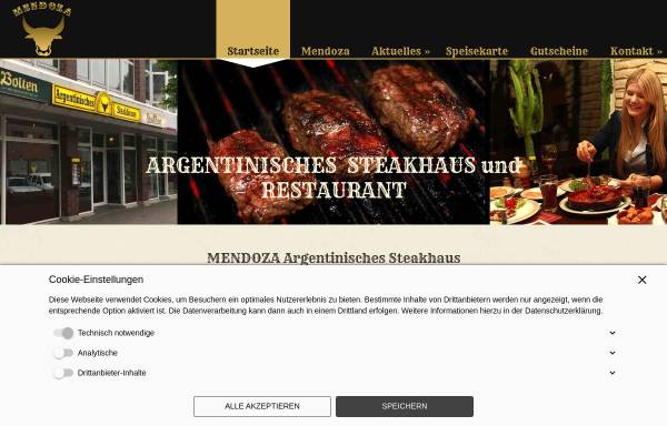 Vorschau von www.mendoza.de, Mendoza, Argentinisches Steakhaus