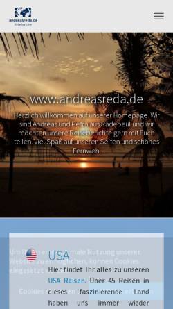 Vorschau der mobilen Webseite www.andreasreda.de, Reda, Andreas