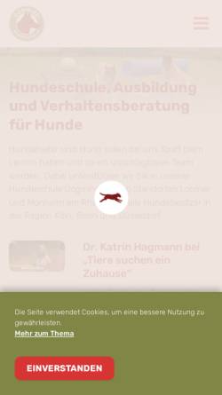 Vorschau der mobilen Webseite www.dogmind.de, Hundeschule Dogmind