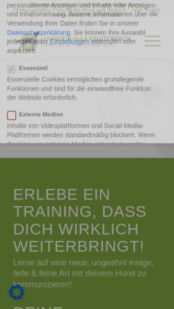 Vorschau der mobilen Webseite www.hundeschule-kelsterbach.de, Hundeschule Kelsterbach