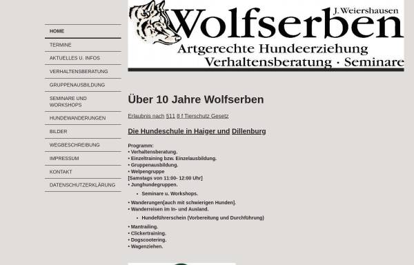 Vorschau von www.wolfserben.de, Hundeschule Wolfserben