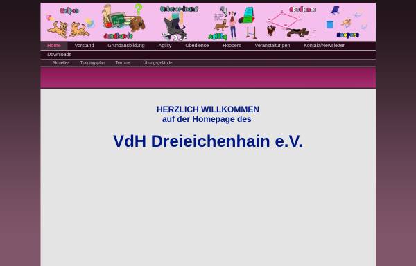 Vorschau von www.vdh-dreieichenhain.de, Verein der Hundefreunde Dreieichenhain e.V.