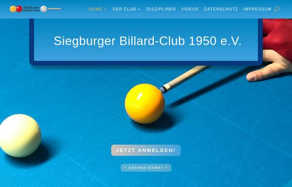 Vorschau von su-bc-1950.de, Siegburger Billard Club 1950 e.V.