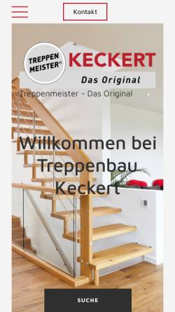Vorschau der mobilen Webseite www.keckert.de, Treppenbau Keckert GmbH