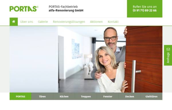 Vorschau von alfa.portas.de, Alfa- Renovierung GmbH