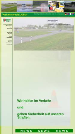 Vorschau der mobilen Webseite www.verkehrswacht-juelich.de, Verkehrswacht Jülich e.V.