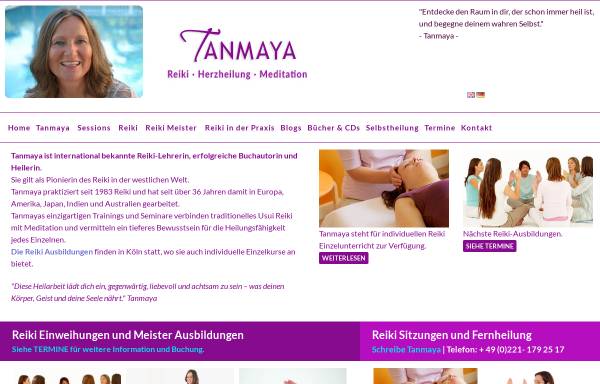 Vorschau von tanmaya-healing.com, Tanmaya Honervogt