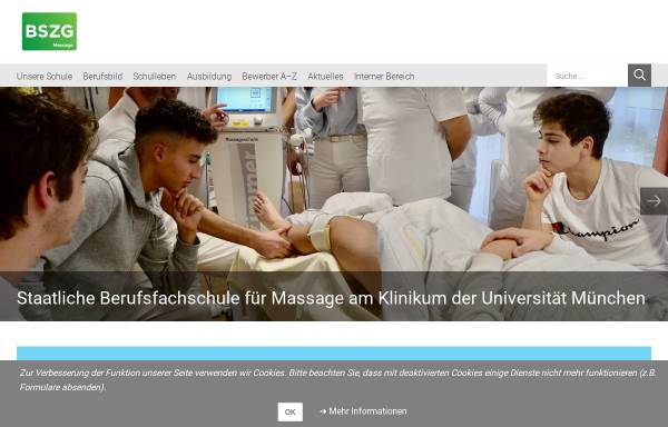 Vorschau von massageschule.klinikum.uni-muenchen.de, Staatliche Berufsfachschule für Massage
