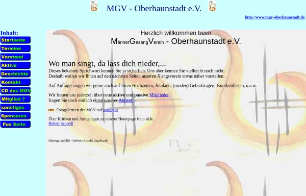 Vorschau von www.mgv-oberhaunstadt.de, Männergesangverein Oberhaunstadt e.V