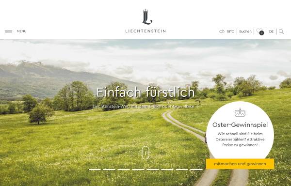 Vorschau von tourismus.li, Liechtenstein Tourismus