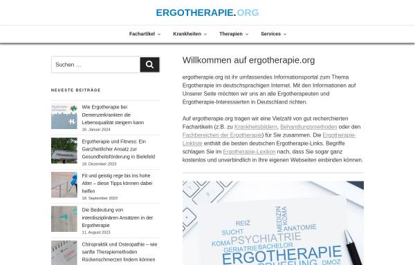 Vorschau von www.ergotherapie.org, Ergotherapie.org
