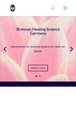 Vorschau der mobilen Webseite bhs-germany.de, Brennan Healing Science Germany