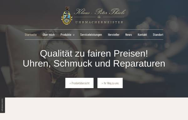 Vorschau von www.uhrmachermeister-thiele.de, Uhrmachermeister Thiele