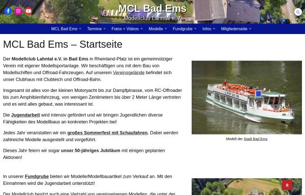 Vorschau von www.modellbau-bad-ems.de, Modellclub Lahntal e.V.