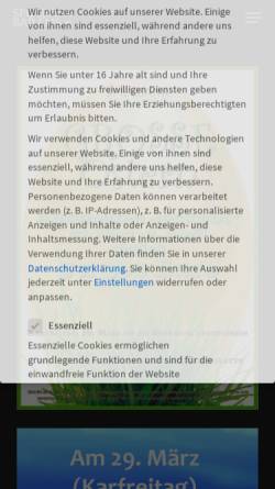 Vorschau der mobilen Webseite www.spielbank-badems.de, Spielbank Bad Ems
