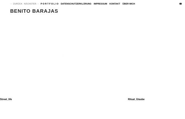 Vorschau von www.barajas.de, Dipl.-Fotodesigner Benito Barajas
