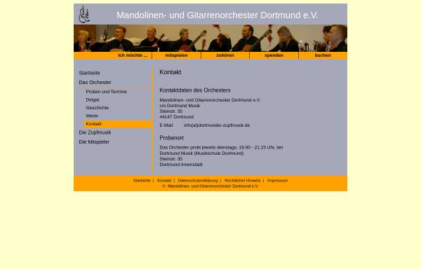Vorschau von www.dortmunder-zupfmusik.de, Mandolinen- und Gitarrenorchester Dortmund e.V.