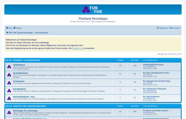Vorschau von www.thailand-reisetipps.de, Tuk Tuk - Thailand Reisetipps