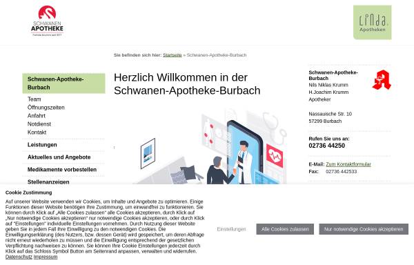 Vorschau von www.schwanen-apotheke-burbach.de, Schwanen-Apotheke Burbach