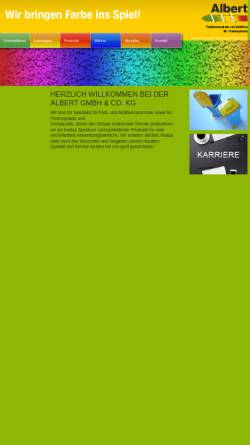 Vorschau der mobilen Webseite www.albert-buende.de, Albert GmbH