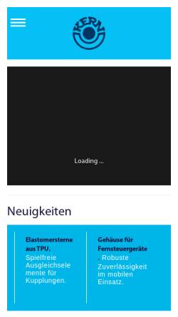 Vorschau der mobilen Webseite www.kern-gmbh.de, Kern GmbH