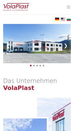 Vorschau der mobilen Webseite www.volaplast.de, VolaPlast