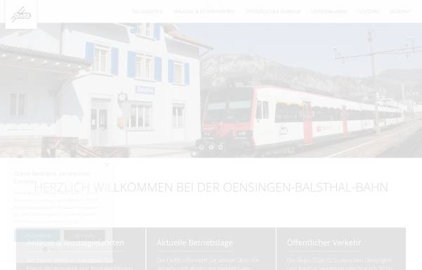 Vorschau von www.oebb.ch, OeBB - Oensingen-Balsthal-Bahn