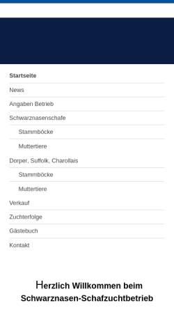 Vorschau der mobilen Webseite schwarznasenschafe.ch, Schwarznasenschafe, Salzmann