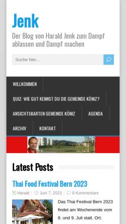 Vorschau der mobilen Webseite www.jenk.ch, Jenk, Harald