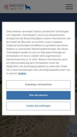 Vorschau der mobilen Webseite www.weichenheizung.de, Wolff Weichenheizungen & Oberbau GmbH