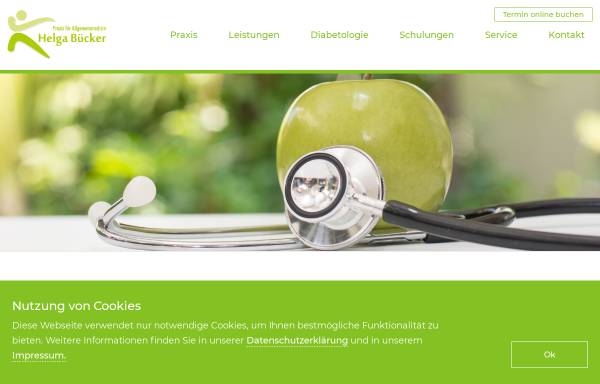 Vorschau von www.diabetespraxis-dortmund.de, Diabetologische Schwerpunktpraxis Dr. med. Rudolf Groddeck, Helga Bücker