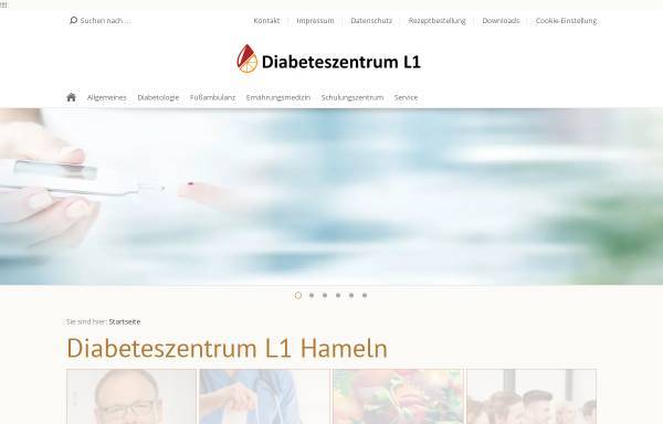 Vorschau von www.diabeteszentrum-l1.de, Diabeteszentrum L1 - Dr. med. Andreas Lueg