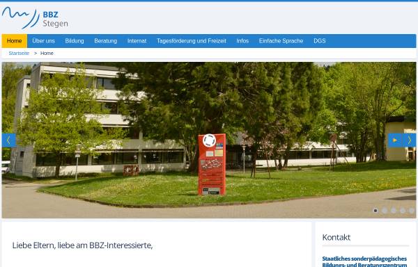 Vorschau von www.bbzstegen.de, Bildungs- und Beratungszentrum für Hörgeschädigte