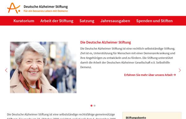 Vorschau von www.deutsche-alzheimer-stiftung.de, Deutsche Alzheimer-Stiftung