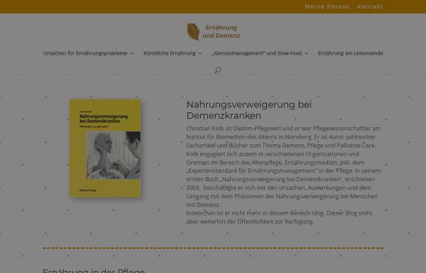 Vorschau von www.nahrungsverweigerung.de, Nahrungsverweigerung bei Demenz-Kranken