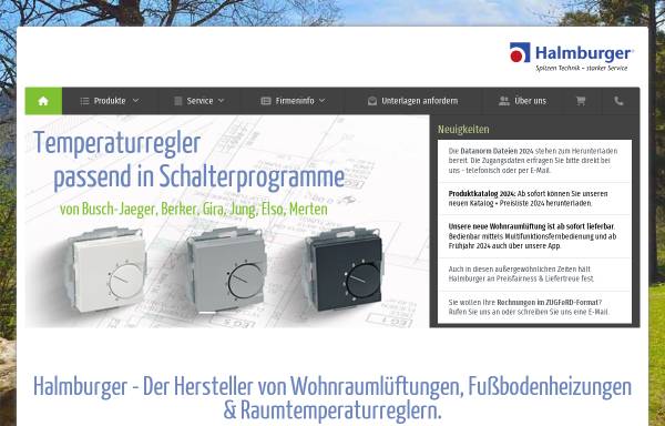Vorschau von www.halmburger.eu, Halmburger GmbH