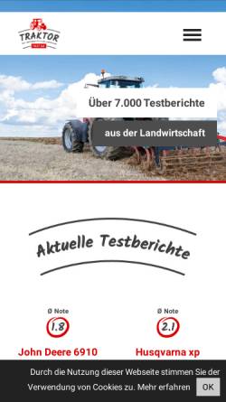 Vorschau der mobilen Webseite www.deutz-traktoren.de, Deutz Traktoren und Erntetechnik