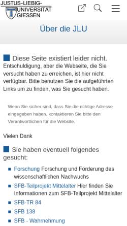 Vorschau der mobilen Webseite www.uni-giessen.de, SFB/Transregio 84 Angeborene Immunität der Lunge: Mechanismen des Pathogenangriffs und der Wirtsabwehr in der Pneumonie