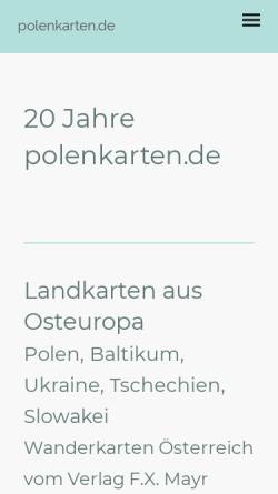 Vorschau der mobilen Webseite www.polenkarten.de, Polenkarten.de, Christian Stocker