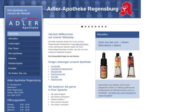 Vorschau von www.adler-regensburg.de, Adler-Apotheke