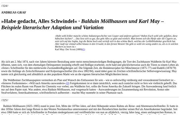 Vorschau von www.karl-may-gesellschaft.de, Balduin Möllhausen und Karl May