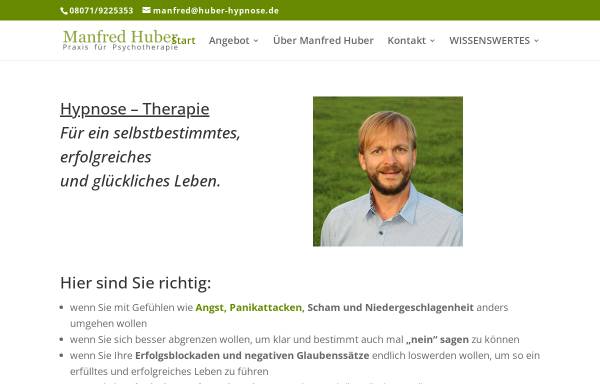 Vorschau von www.huber-hypnose.de, Manfred Huber