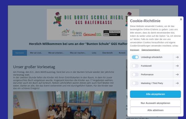 Vorschau von www.ggshalfengasse.de, Gemeinschaftsgrundschule Halfengasse