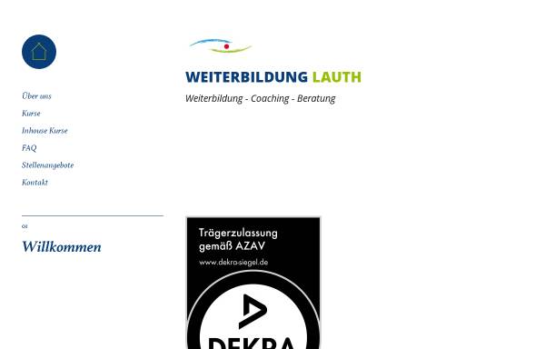Vorschau von www.weiterbildung-lauth.de, Prof. Lauth - Weiterbildung, Coaching, Beratung