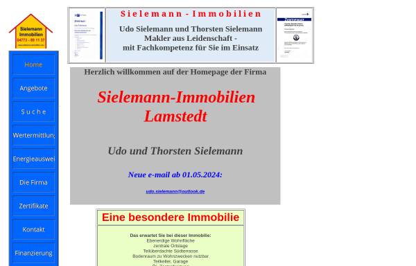 Vorschau von www.udo-sielemann.de, Sielemann-Immobilien