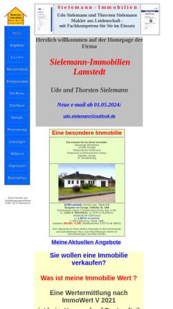 Vorschau der mobilen Webseite www.udo-sielemann.de, Sielemann-Immobilien