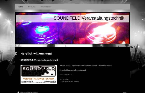 Vorschau von www.soundfeld.de, Soundfeld Veranstaltungstechnik